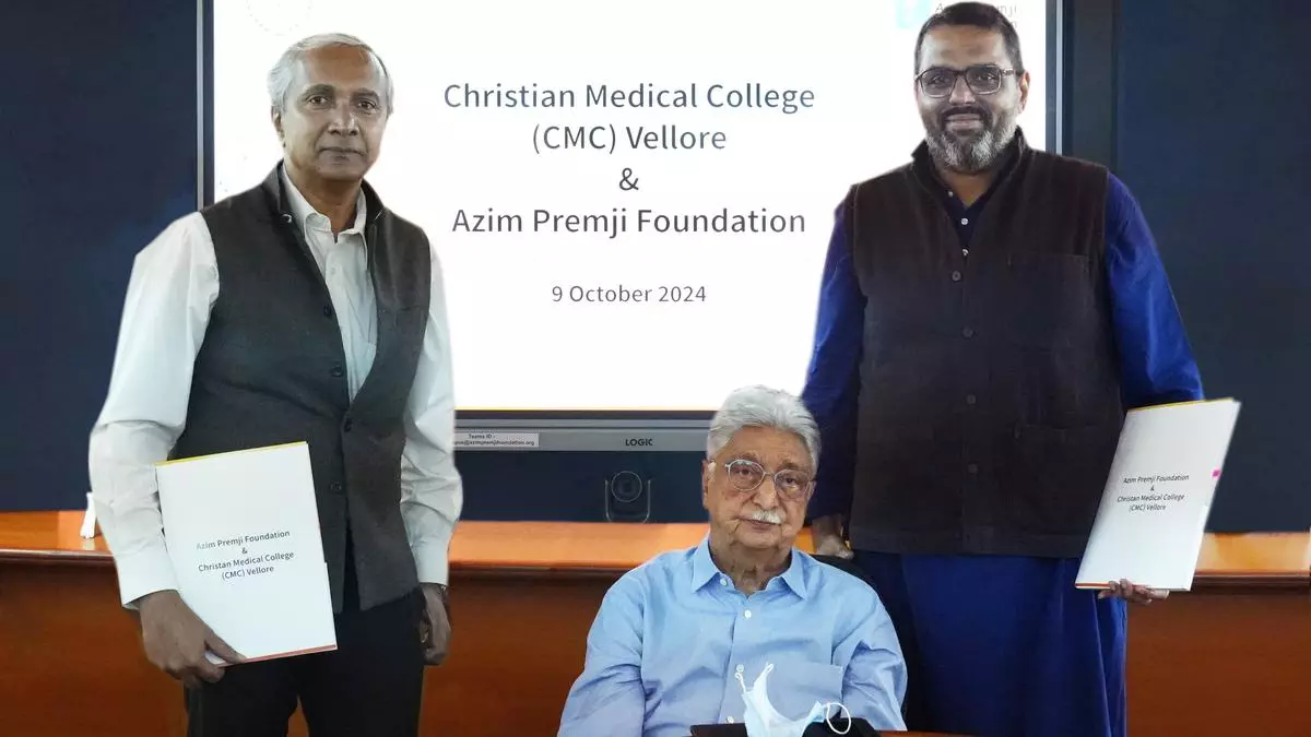 CMC Vellore receives ₹500 crore Grant from Azim Premji Foundation to set up new hospital in Chittoor